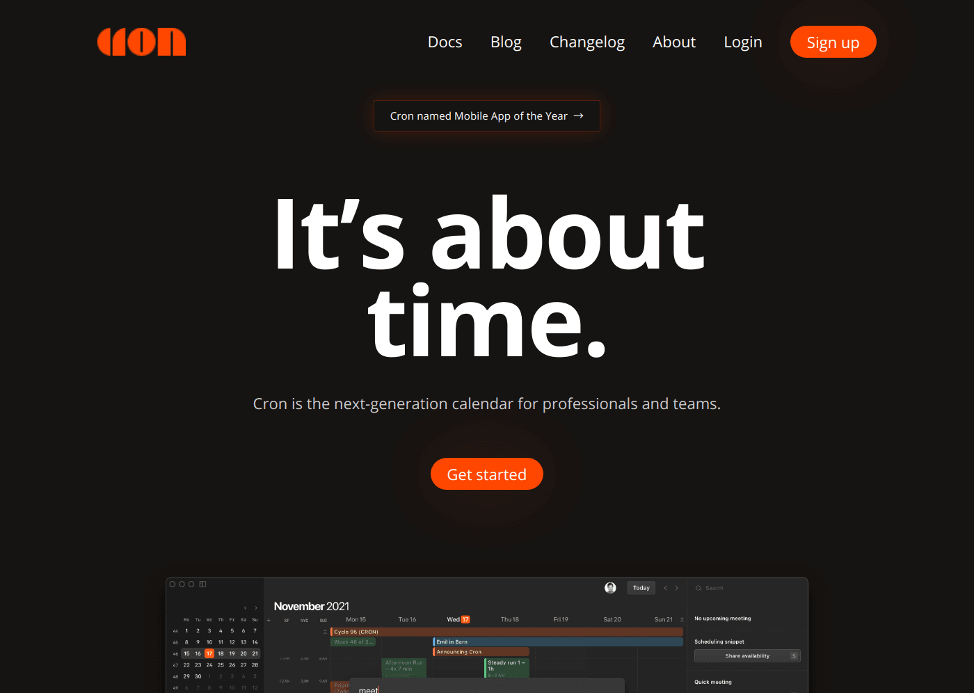 Cron website