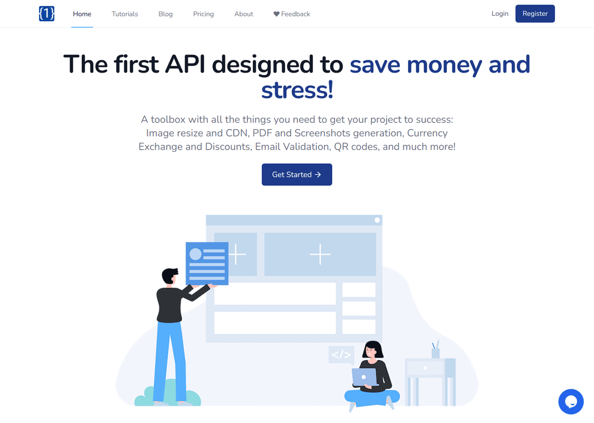 OneSimpleApi website