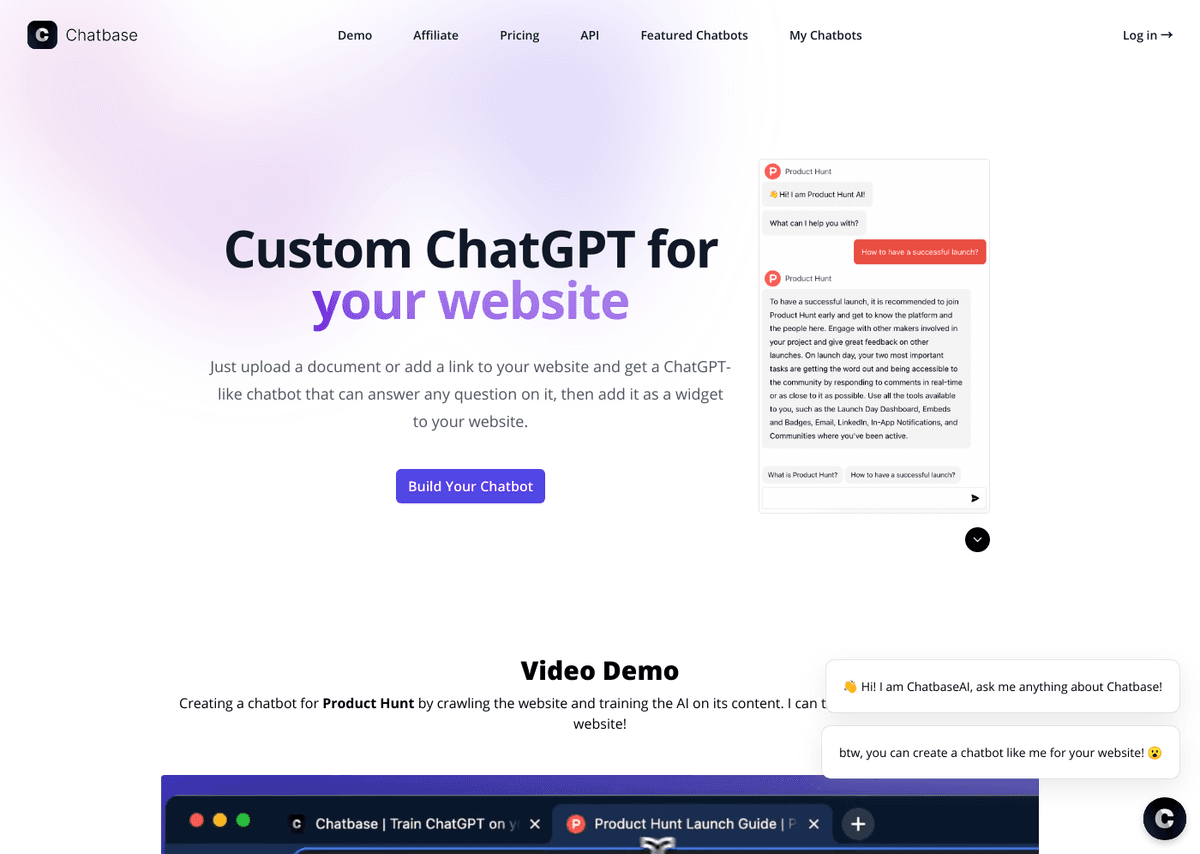 Chatbase website