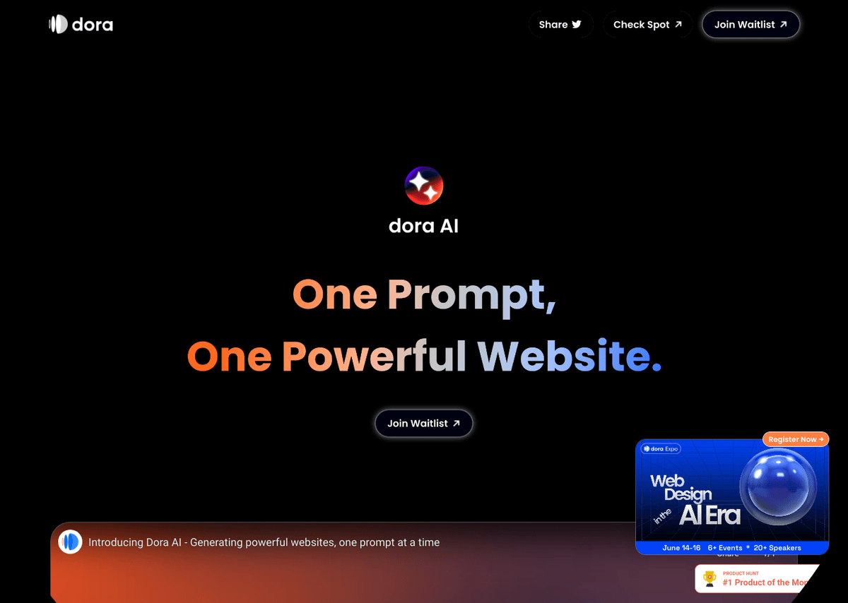 Dora AI website