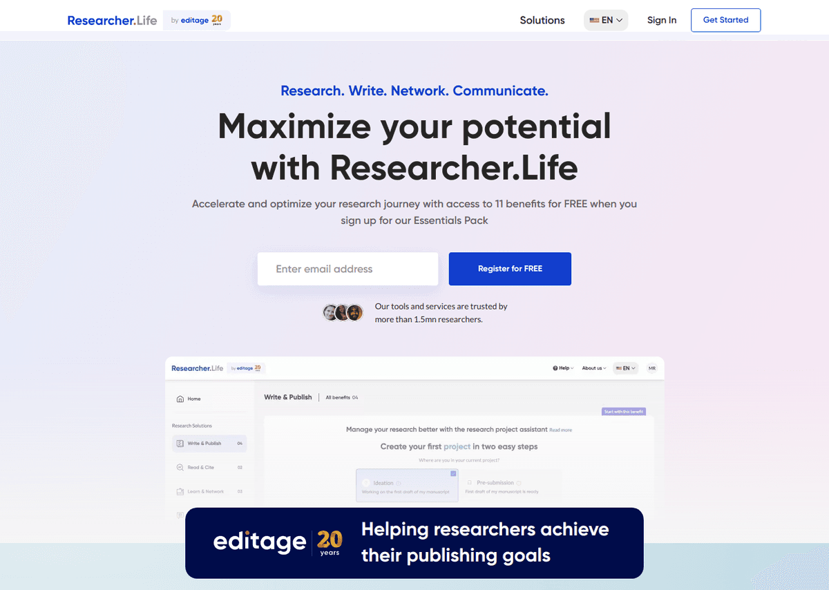 Researcher Life website