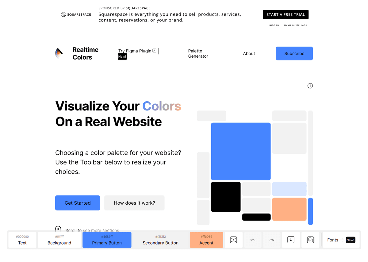 Realtime Colors website