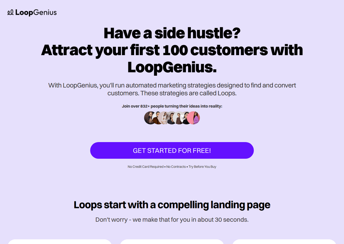 LoopGenius website