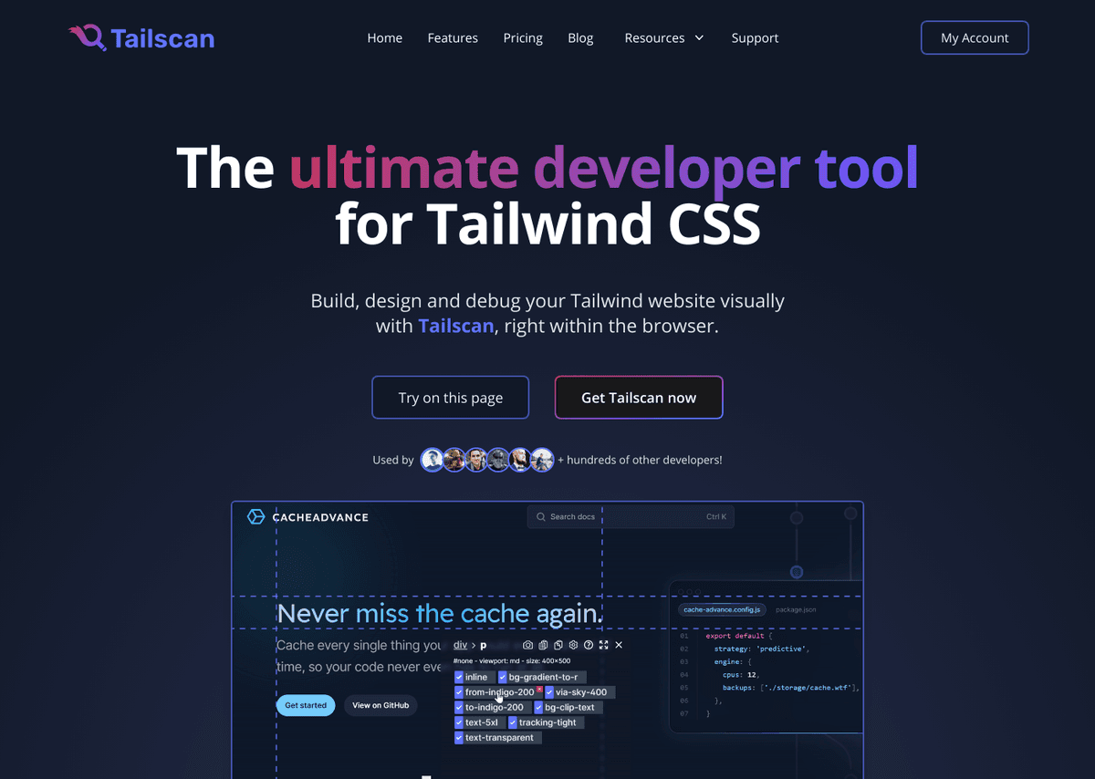 Tailscan website