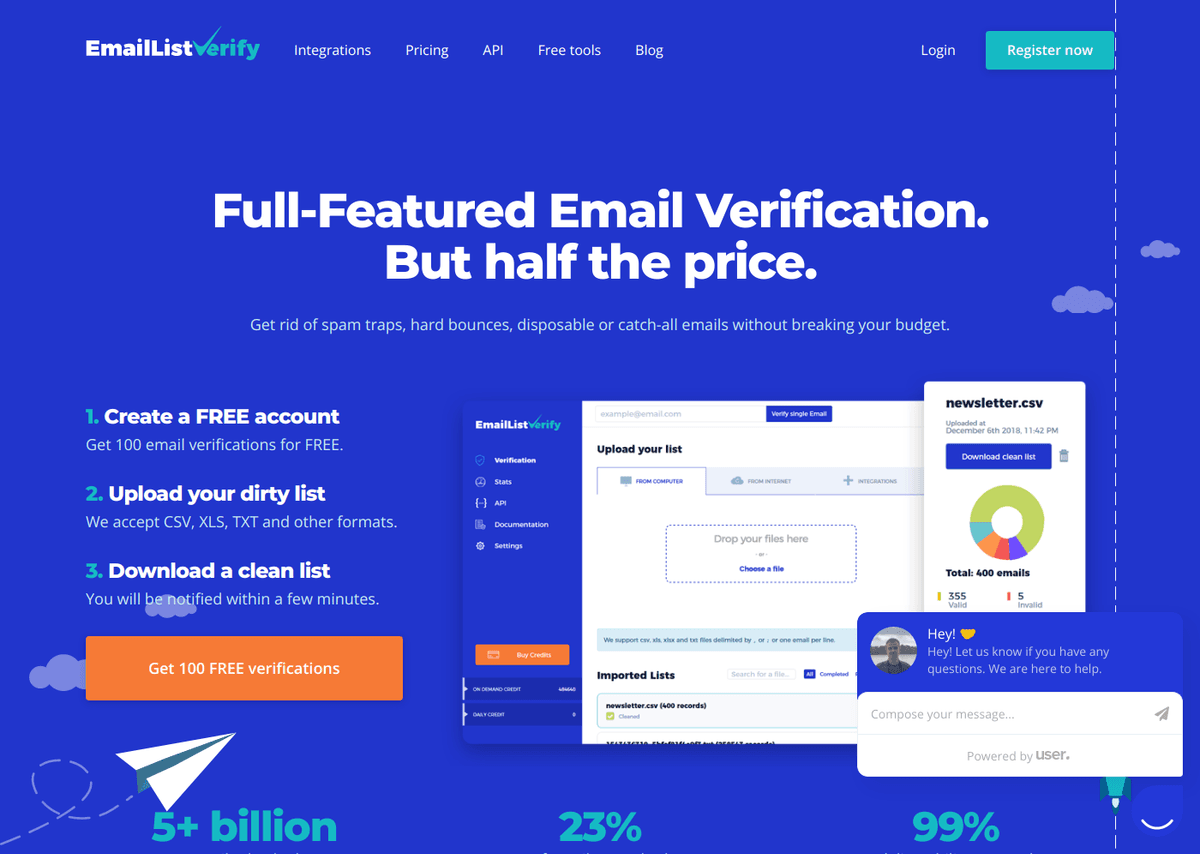 EmailListVerify website