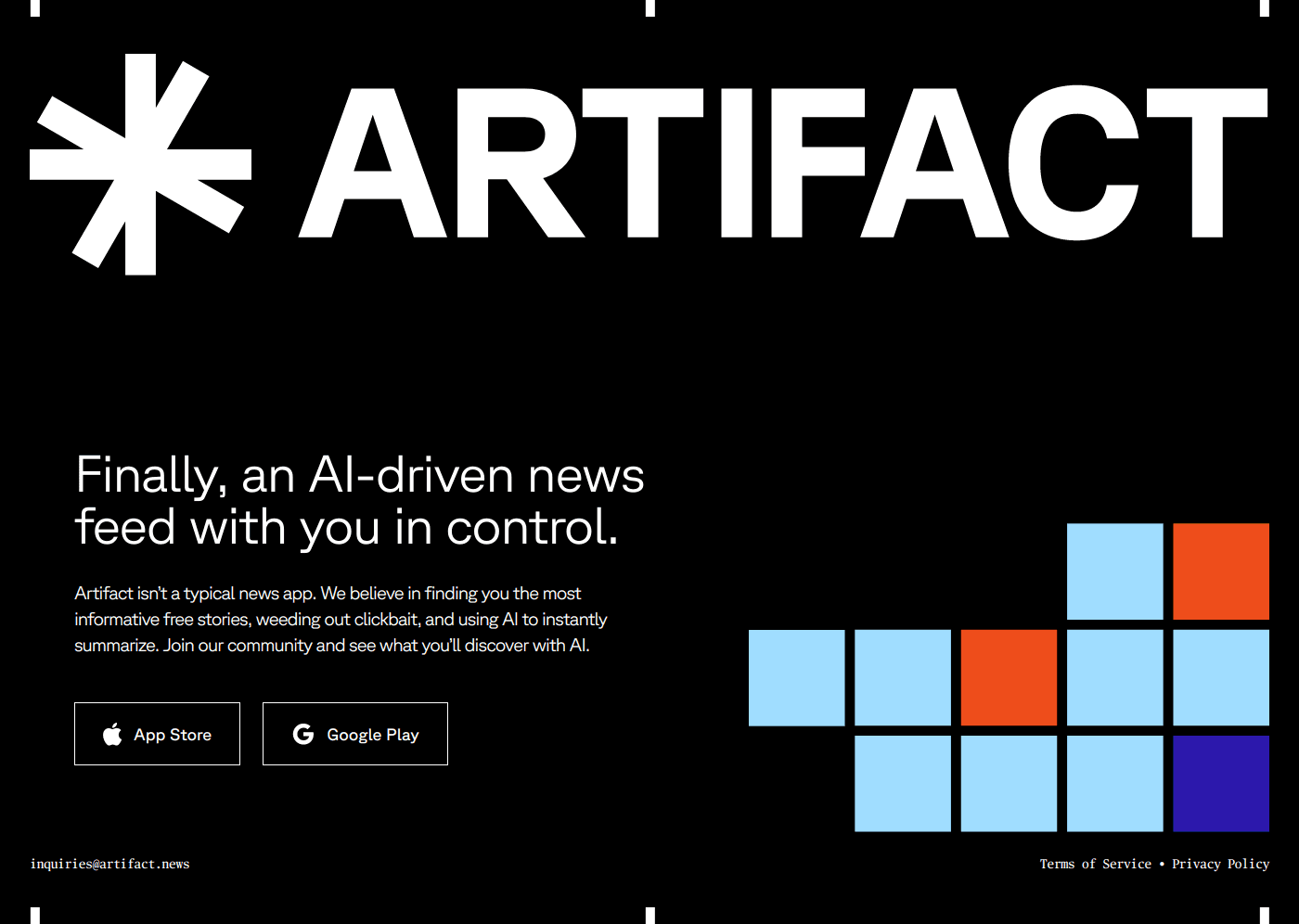 Artifact website