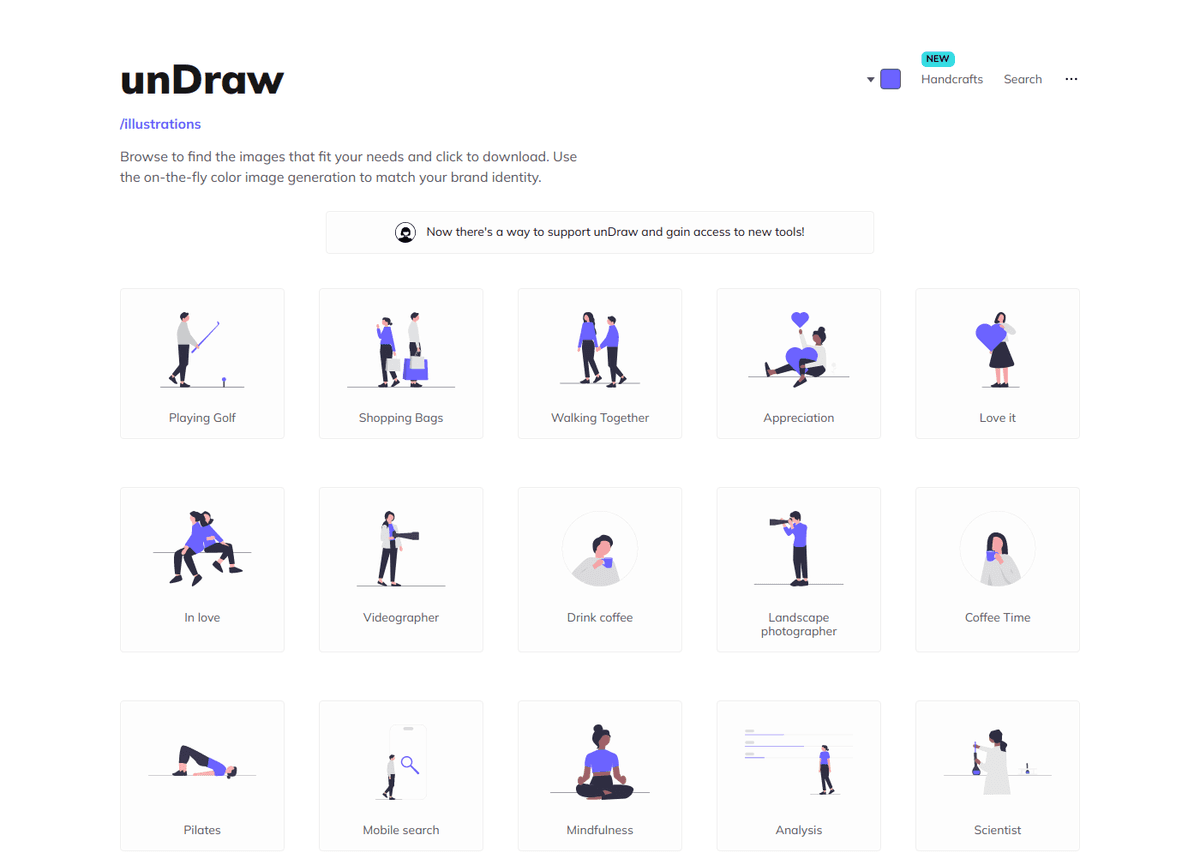 unDraw website