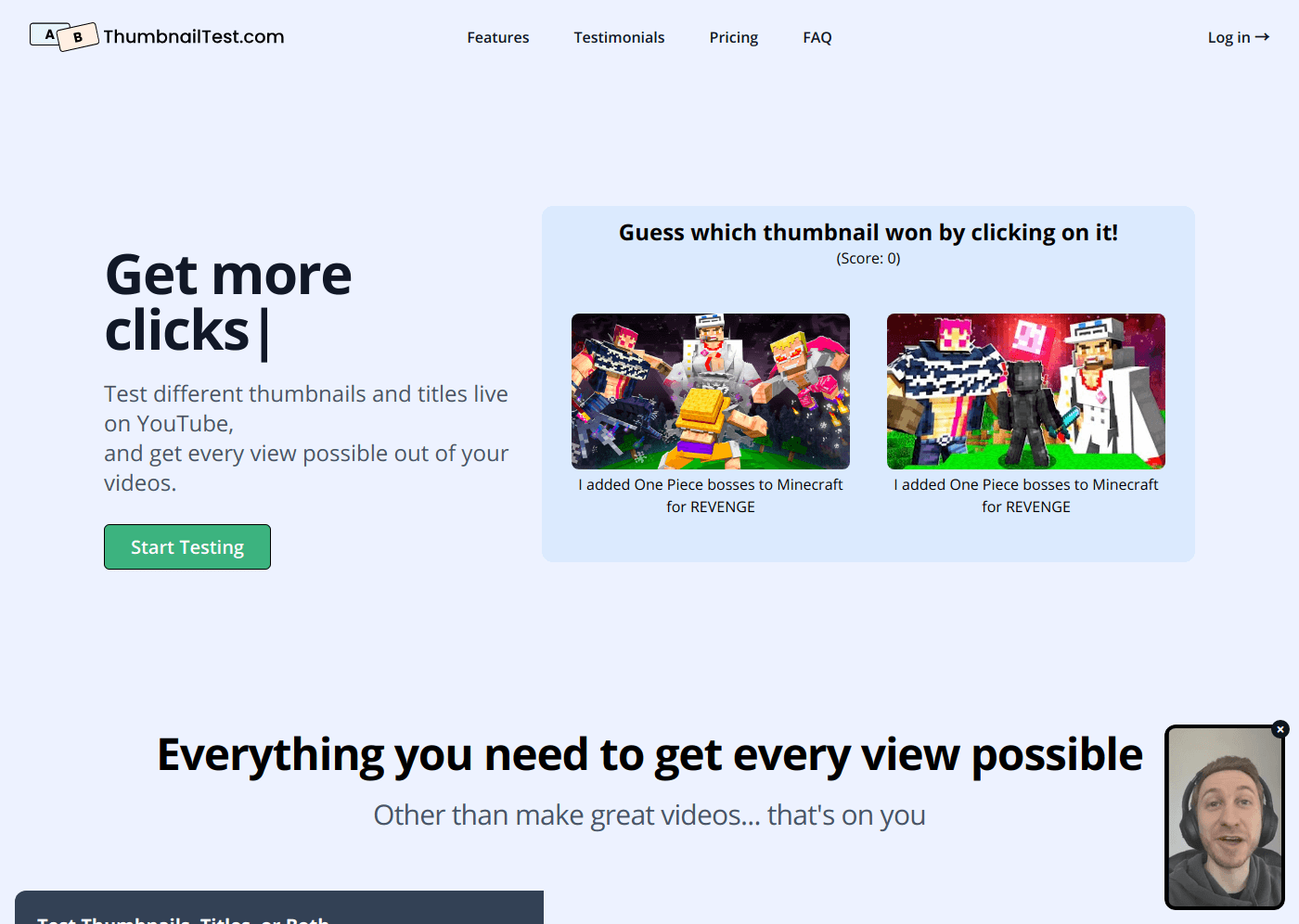 ThumbnailTest website