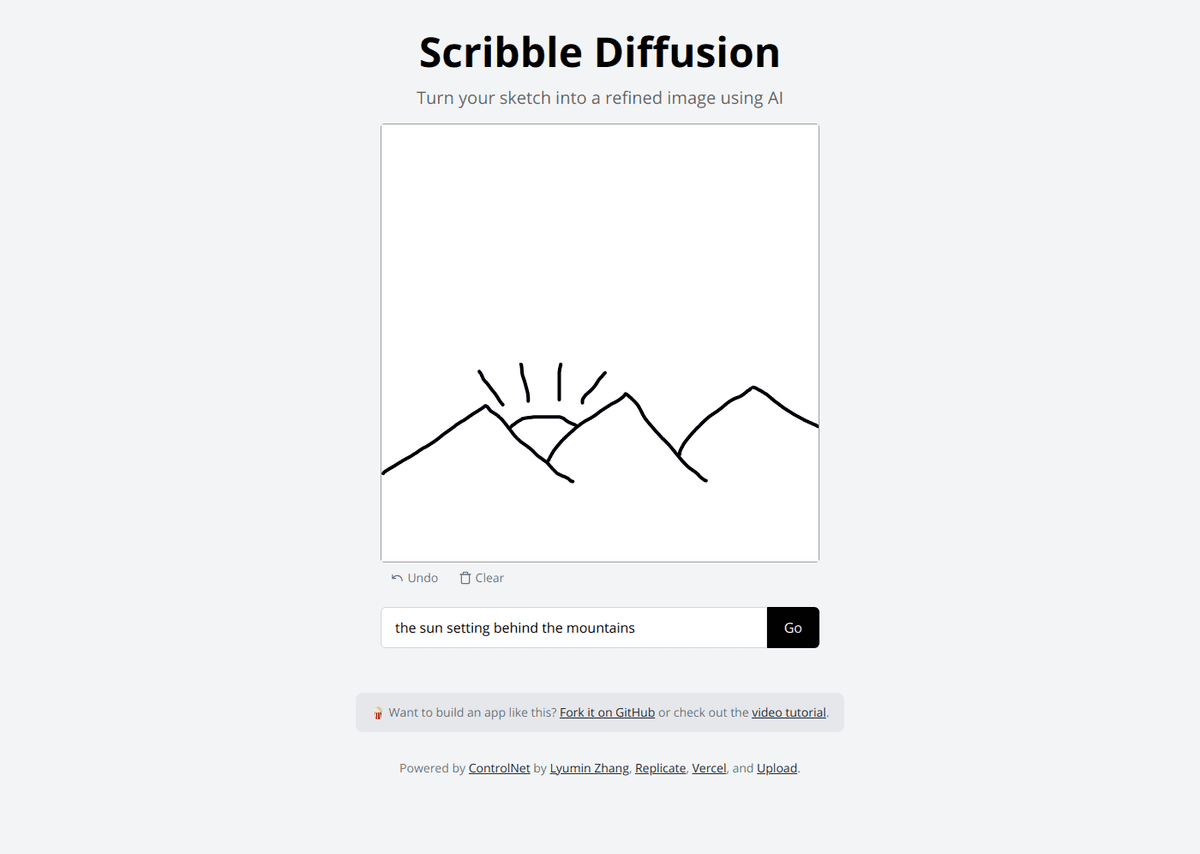 Scribble Diffusion website