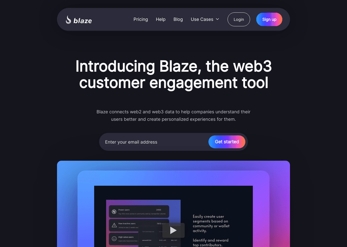 Blaze website